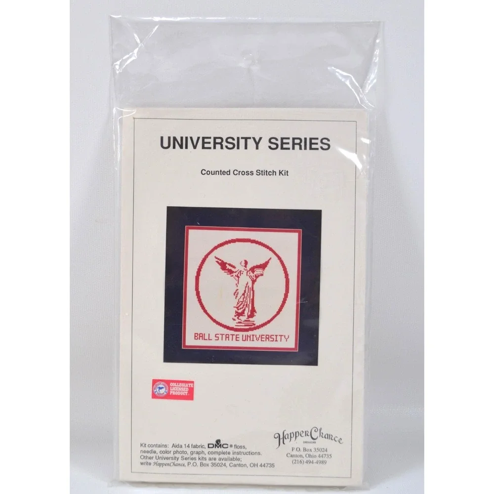 Happer Chance University Series Counted Cross Stitch Ball‎ State University